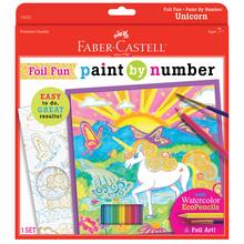 Find The Faber Castell Foil Fun Paint By Number Set Unicorn At Michaels
